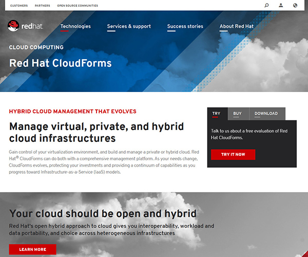 レッドハット、クラウド市場覇権を目指し「CloudForms 3.1」発表