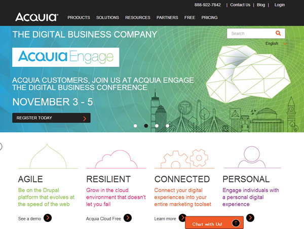 Drupal、企業向けプラットホームAcquiaが$50Mを調達